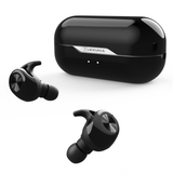 true wireless stereo music sports earbuds earphones headphones TWS technology lexuma bluetooth earbuds black