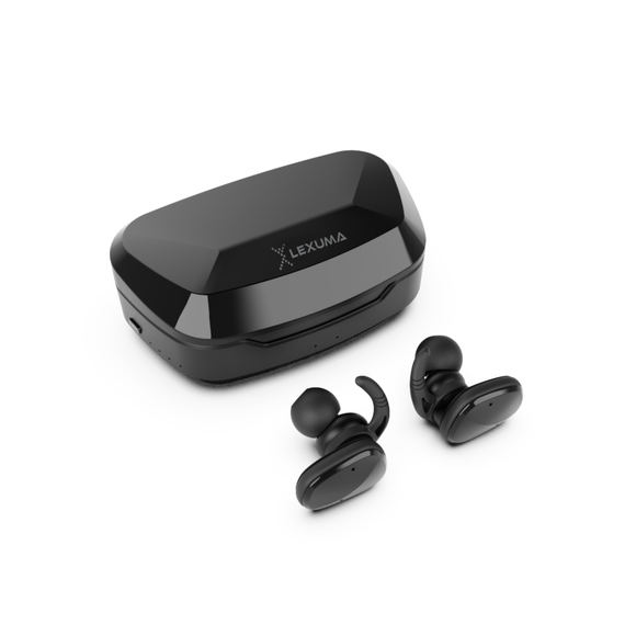 Lexuma best wireless earbuds best true wireless earbuds best wireless headphones bluetooth earbuds true wireless true wireless earbuds bluetooth earphones bluetooth headset best true wireless bluetooth earbuds sports wireless earphones sweatproof with charging case black