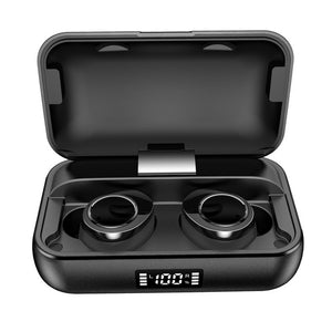 truewirelessmusic Lexuma Xbud-X true wireless in-ear earbuds wireless earphones headphones bluetooth 5 charging case ultra large battery capacity auto pairing 辣數碼 真無線藍牙耳機 連充電盒 black white background